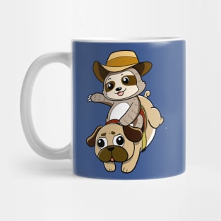 Sloth Cowboy Mug